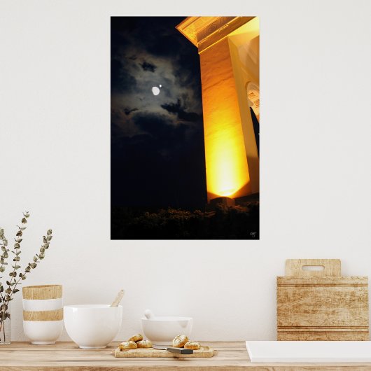 's nachts tempel poster (Keuken)