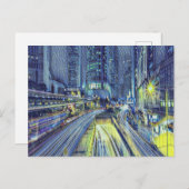 's Nachts-tijd in Hongkong Briefkaart (Voorkant / Achterkant)