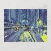 's Nachts-tijd in Hongkong Briefkaart (Voorkant)