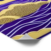 's Nachts troebel Zee Poster (Hoek)