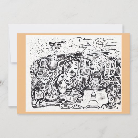 's Nachts wandelen naar huis Flat Kaart (Voorkant)