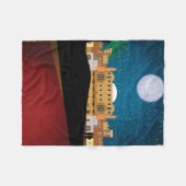 's Nachts woestijn Fleece Deken (Voorkant (Horizontaal))