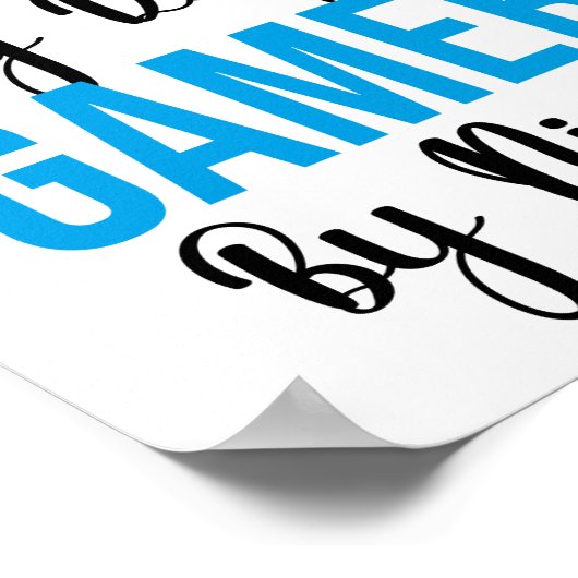 's Nachts zuster tegen dag gamer Poster (Hoek)