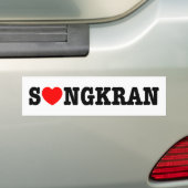S ❤ NGKRAN ~ Heart (Love) Songkran Bumpersticker (Op auto)