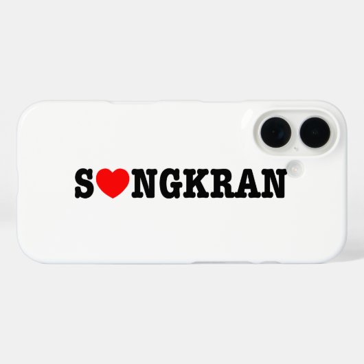 S ❤ NGKRAN ~ Heart (Love) Songkran Case-Mate iPhone Case (Achterkant (horizontaal))