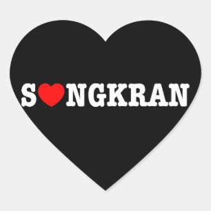 S ❤ NGKRAN ~ Heart (Love) Songkran Hart Sticker