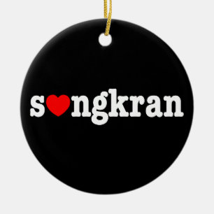 s ❤ ngkran ~ Heart (Love) Songkran Keramisch Ornament