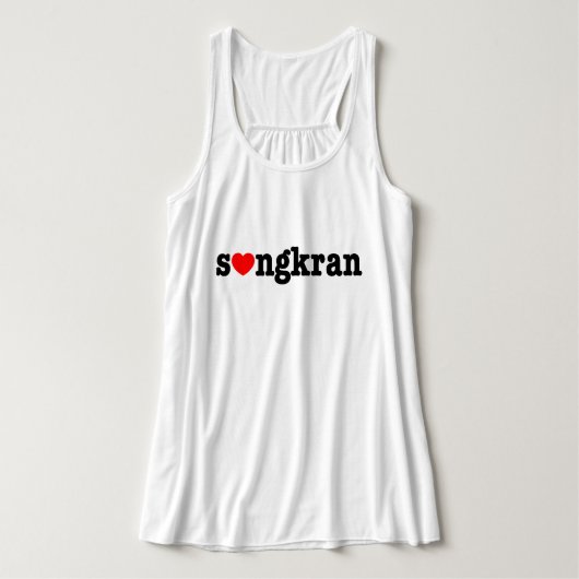 s ❤ ngkran ~ Heart (Love) Songkran Tanktop (Design voorkant)