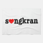 s ❤ ngkran ~ Heart (Love) Songkran Theedoek (Horizontaal)