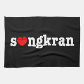 s ❤ ngkran ~ Heart (Love) Songkran Theedoek (Horizontaal)
