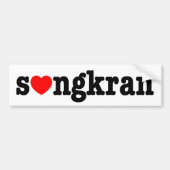 s ❤ ngkran ~ Heart Songkran Bumpersticker (Voorkant)