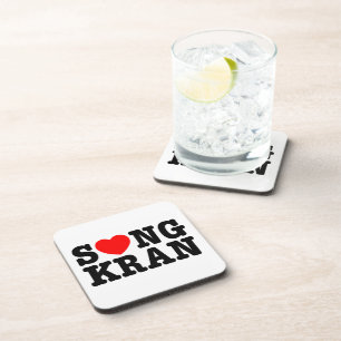 S ❤ NGKRAN ~ Heart Songkran Drankjes Onderzetter