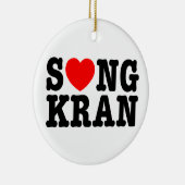 S ❤ NGKRAN ~ Heart Songkran Keramisch Ornament (Rechts)