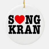S ❤ NGKRAN ~ Heart Songkran Keramisch Ornament (Achterkant)