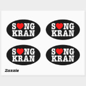 S ❤ NGKRAN ~ Heart Songkran Ovale Sticker (Vel)