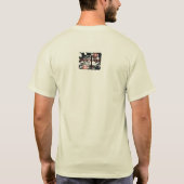 S.O.B.E.R. U.P." Mannen T-Shirt - Beige (Achterkant)