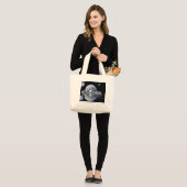 S.O.S. BESPAAR ONZE HARP SEALS GROTE TOTE BAG (Voorkant (model))
