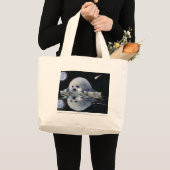 S.O.S. BESPAAR ONZE HARP SEALS GROTE TOTE BAG (Voorkant (product))