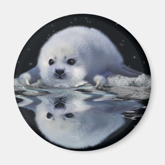 S.O.S. BESPAAR ONZE HARP SEALS MAGNEET (Voorkant)