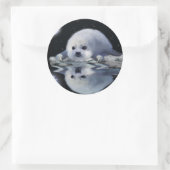 S.O.S. Bewaar onze Harp Seals Wildlife-supporter Ronde Sticker (Tas)