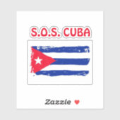 S.O.S. CUBA STICKER (Vel)
