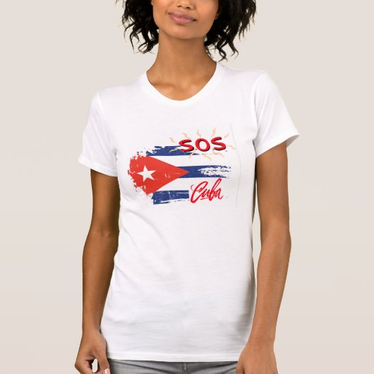 S.O.S. CUBA T-Shirt (Voorkant)