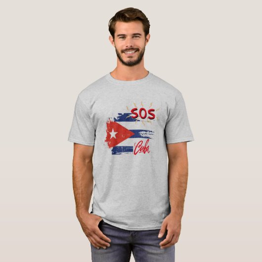 S.O.S. CUBA T-Shirt (Voorkant volledig)