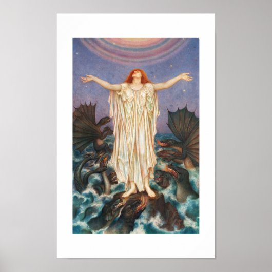S.O.S. | Evelyn De Morgan Poster (Voorkant)