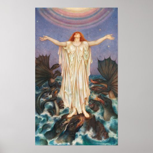 S.O.S. | Evelyn De Morgan Poster (Voorkant)