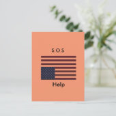 S.O.S. Help Briefkaart (Staand voorkant)