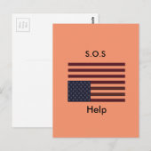 S.O.S. Help Briefkaart (Voorkant / Achterkant)