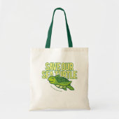 S.O.S. Red onze Zee Turtle Totebag Tote Bag (Voorkant)