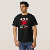 S.O.S. Slower. Older. Smarter. T-shirt (Voorkant volledig)