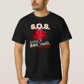 S.O.S. Slower. Older. Smarter. T-shirt (Voorkant)