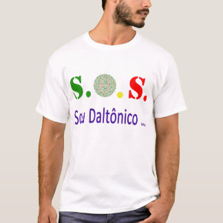 S.O.S. Sou Daltônico T-shirt