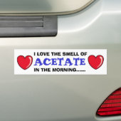 's Ochtends acetaat Bumpersticker (Op auto)