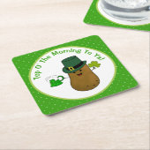 's Ochtends boven op Ya Irish Potato Kartonnen Onderzetters (Schuin)