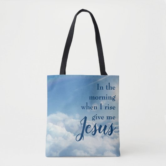 's ochtends (tweezijdig tas) tote bag (Voorkant)