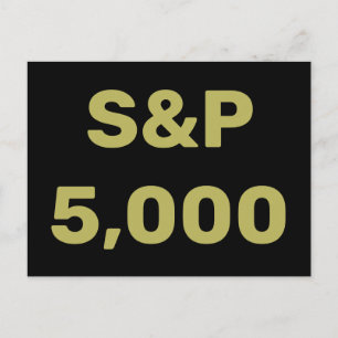 S&P 5.000 Level Stock Market Index Celebration Briefkaart
