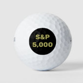 S&P 5.000 Level Stock Market Index Celebration Golfballen (Voorkant)