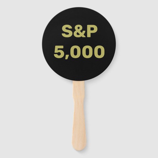 S&P 5.000 Level Stock Market Index Celebration Handwaaier (Voorkant)