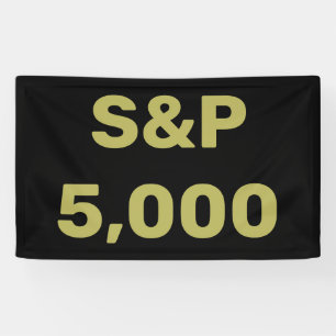 S&P 5.000 Level Stock Market Index Celebration Spandoek