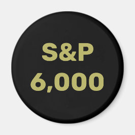 S&P 6.000 Niveau Aandelenmarktindex Viering Magneet