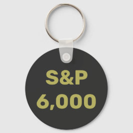 S&P 6.000 Niveau Aandelenmarktindex Viering Sleutelhanger
