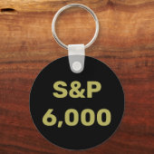 S&P 6.000 Niveau Aandelenmarktindex Viering Sleutelhanger (Achterkant)