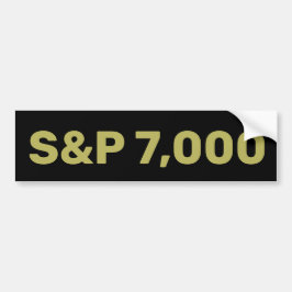 S&P 7.000 Level Aandelenmarktindex Viering Bumpersticker