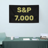S&P 7.000 Level Aandelenmarktindex Viering Spandoek (Beurs)
