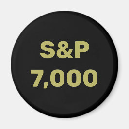 S&P 7.000 Level Stock Market Index Celebration Magneet