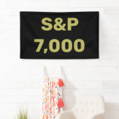 S&P 7.000 Niveau Aandelenmarktindex Viering Spandoek (Insitu)