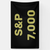 S&P 7.000 Niveau Aandelenmarktindex Viering Spandoek (Verticaal)